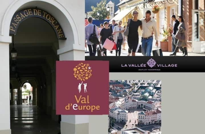 Appartement Spacieux Disneyland - La Vallee Village - 6 Personnes - 60M2 Saint-Germain-sur-Morin Экстерьер фото
